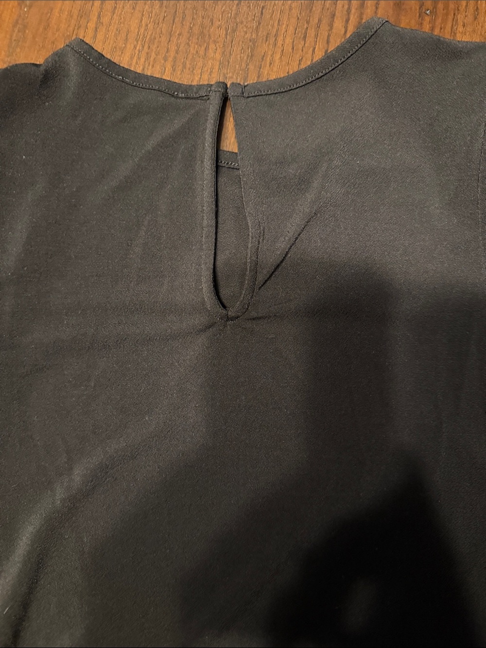 Express Black Puff Sleeve Short Sleeve Top - Picture 4 of 4